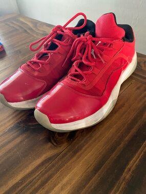 Jordan’s Nike Men Red and Black Athletic Sneakers